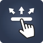 one button navigation bar android application logo